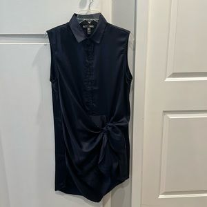 Aqua summer dress. Size s Navy Blue.